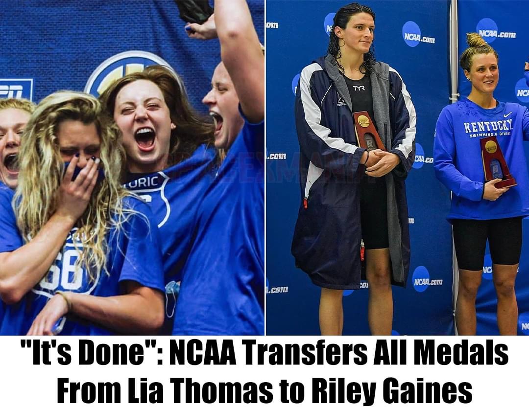 “It’s Done”: NCAA Transfers All Medals from Lia Thomas to Riley Gaines